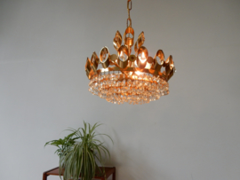 retro vintage hanglamp hollywoodregency jaren 60 goud kleur