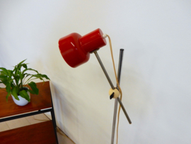 retro vintage vloerlamp Jaren 60 rood