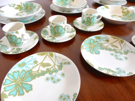 Vintage servies villeroy en boch scarlett