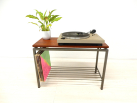vintage bijzettafel kast jaren 70 tv meubel lp kast pastoe