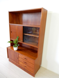 retro vintage boekenkast kast dressoir jaren 60 wandkast
