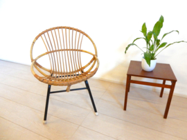 Vintage rotan fauteuil jaren 60