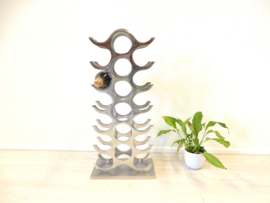 Design wijnrek gepolijst Aluminium