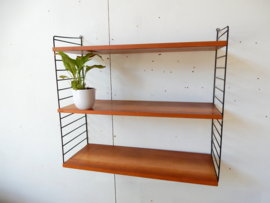 vintage Nisse Strinning kast boekenkast 1956 wandmeubel String Design AB