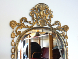 vintage spiegel brocante antiek hollywood regency goud