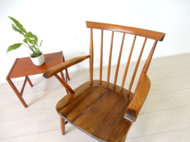 Retro vintage stoel spijlenstoel fauteuil jaren 60 pastoe