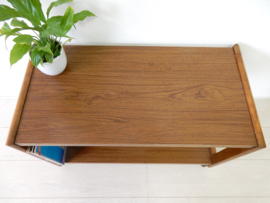 retro vintage bijzettafel kast jaren 70 tv meubel lp kast