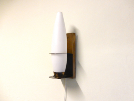 retro vintage Wandlamp lamp messing jaren 60
