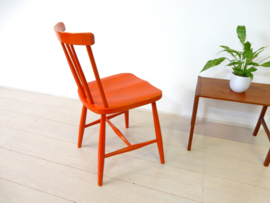 retro vintage stoel spijlenstoel eetkamerstoel jaren 60