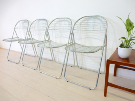 Vintage stoelen draadstoel klapstoel Niels Gammelgaard Ikea jaren 80