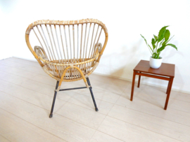 Vintage rotan fauteuil jaren 60