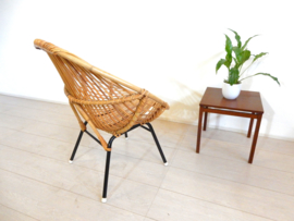 Vintage rotan fauteuil jaren 60