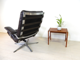 Vintage fauteuil stoel jaren 60 leer design chroom
