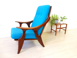 retro vintage De ster Gelderland fauteuil stoel jaren 60 teak