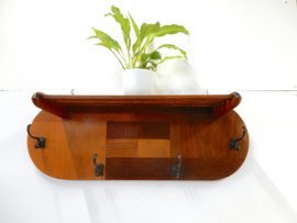 retro vintage kapstok hout jaren 40 / 50