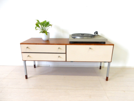 retro vintage ladekast kast dressoir lp kast jaren 70