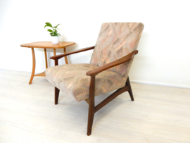 vintage fauteuil jaren 60 stoel design teak