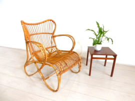 Vintage rotan fauteuil jaren 70