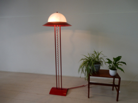 retro vintage vloerlamp lamp jaren 90 rood