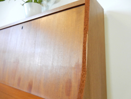 retro vintage kast secretaire bureau jaren 60