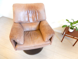 Vintage Leolux fauteuil jaren 70 leer