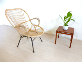 Vintage rotan fauteuil jaren 60