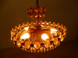 vintage kroonluchter Palwa Palme Walter lamp hanglamp 60s