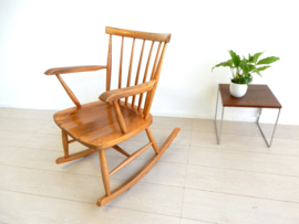 vintage retro stoel spijlenstoel fauteuil schommelstoel 60s