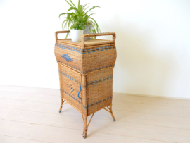 retro vintage rotan kast jaren 60 riet