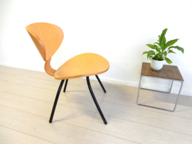 retro vintage plywood fauteuil stoel design jaren 80 ikea