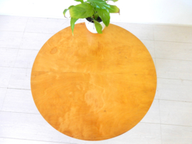 retro vintage bijzettafel tafel jaren 50 rond plantentafel