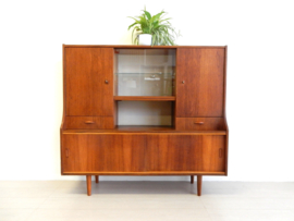 retro vintage kast wandmeubel dressoir jaren 60 teakhout