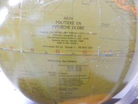 retro vintage wereldbol globe lamp tafellamp voor 1986