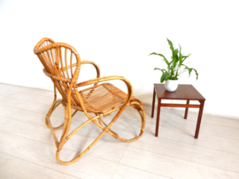 Vintage rotan fauteuil jaren 70