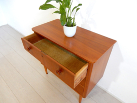 retro vintage ladekast kast  jaren 60 teakhout