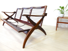 retro vintage bank jaren 60 design Topform teak