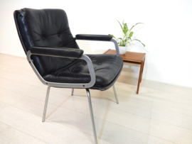 Vintage stoel fauteuil ARTIFORT GEOFFREY HARCOURT leer