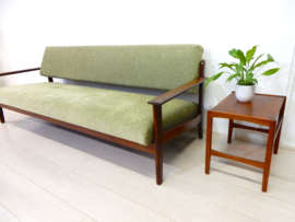 retro vintage bank jaren 60 design slaapbank teak 3 zits