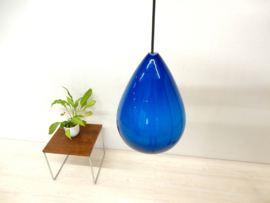 Retro Vintage Peill & Putzler Lamp Hanglamp Blauw Jaren 60