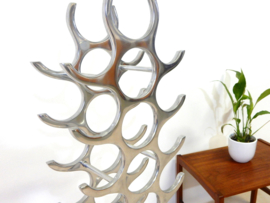 Design wijnrek gepolijst Aluminium