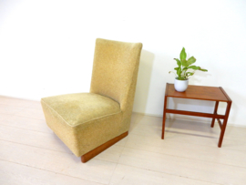 retro vintage fauteuil stoel jaren 50 / 60 laag model