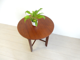 retro vintage bijzettafel tafel jaren 60 rond plantentafel