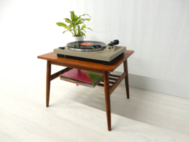 vintage bijzettafel jaren 60 tv meubel lp kast salontafel