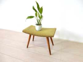 Vintage kruk stoel jaren 60 poef