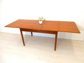 XL vintage eettafel tafel jaren 60 hout uitschuiftafel
