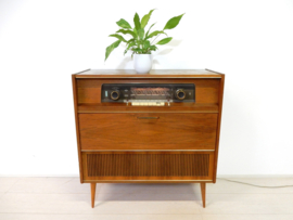 retro vintage kast radio audio meubel lp kast platenkast jaren 60