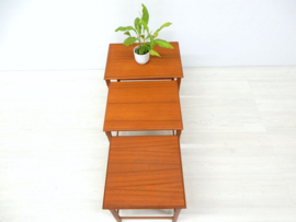 Deens vintage teakhout bijzettafel jaren 50 / 60 mimiset