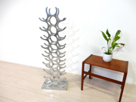 Design wijnrek gepolijst Aluminium