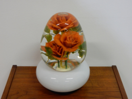 Retro vintage dressoir lamp Bloem / Vaas jaren 70