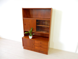 retro vintage boekenkast kast dressoir jaren 60 wandkast